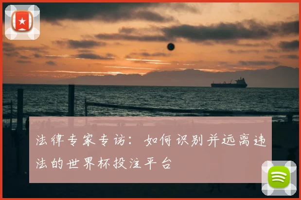 法律专家专访：如何识别并远离违法的世界杯投注平台