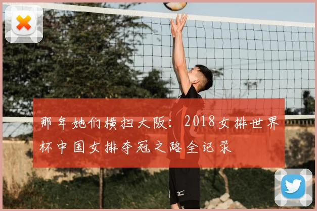 那年她们横扫大阪：2018女排世界杯中国女排夺冠之路全记录